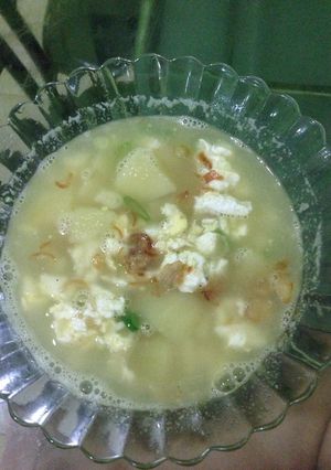 Foto resep Sup kentang telur simple