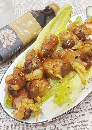 雙菇燒肉捲 的食譜成品照片