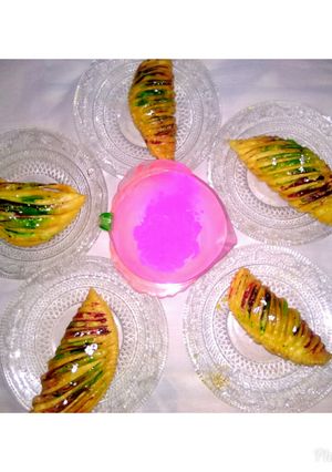 A picture of Colourful Gujiya.