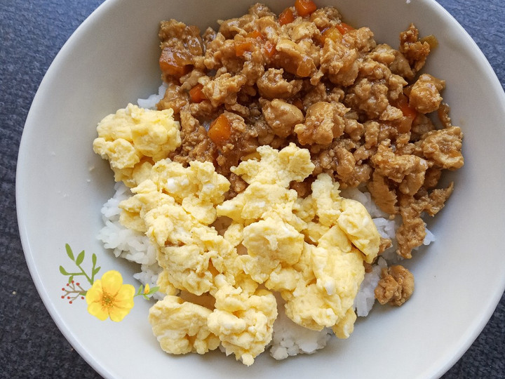 Langkah Mudah untuk Membuat Chicken Teriyaki Scramble Egg Rice Bowl yang Enak Banget