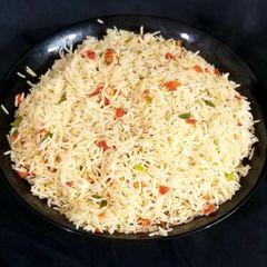Vegetable fried rice A picture of Vegetable fried rice.