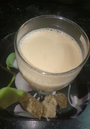 A picture of Jaggery tea.