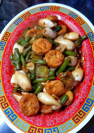 Foto resep Oseng cumi tofu buncis