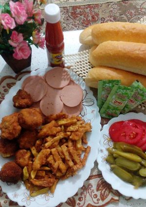 عکسی از دستور قارچ سیب زمینی سوخاری