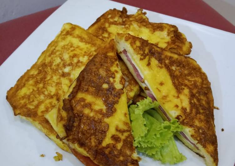 Resep Double Cheese French Toast, Enak