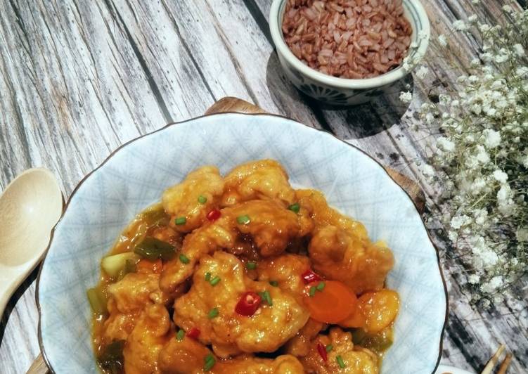 Sweet &amp; sour fried chicken