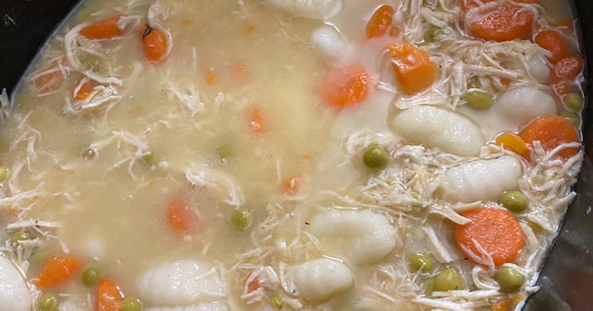 Slow Cooked Chicken and Gnocchi Dumplings Recipe by family style Cookpad