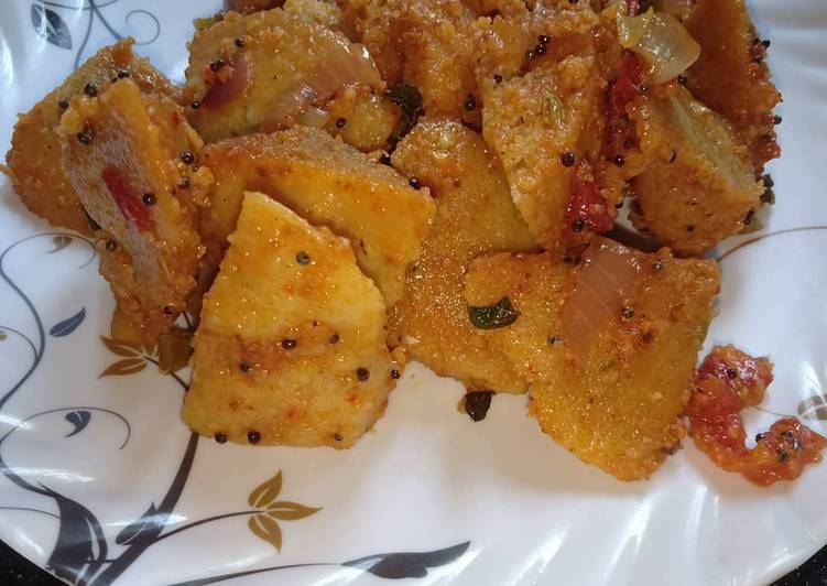 Oats masala idli fry