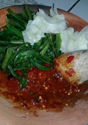 Foto resep Rujak Kangkung Sambel Asem