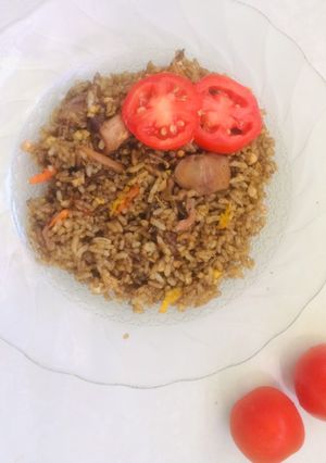 Foto resep Nasi Goreng Cumi Pedas (simple)
