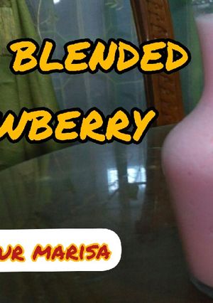 Foto resep Cara membuat smothie ice blended strawberry 🍓