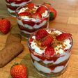 Verrines à la fraise et au spéculos