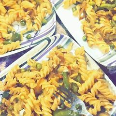 A picture of Chatpata pasta.