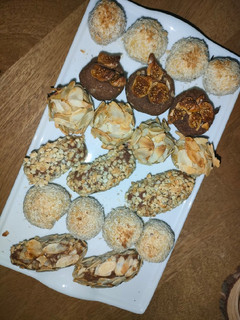 Una foto de Panellets de calabaza y almendra