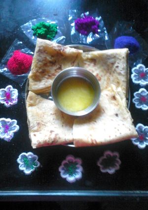 A picture of Puran poli.