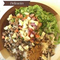 A picture of Rice and Beans.
