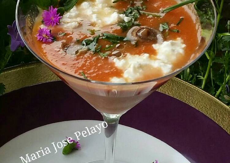 Gazpacho de cerezas a mi manera