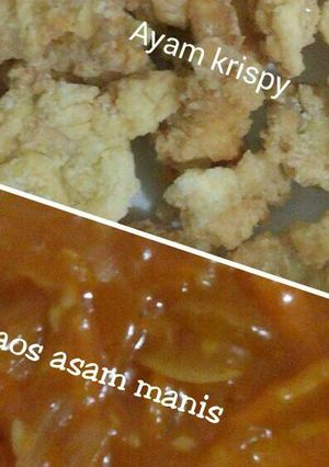 Foto resep Ayam krispi saos asam manis ^.^