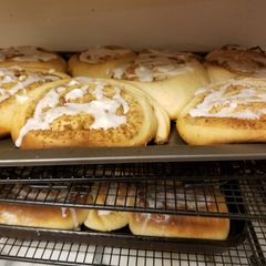 A picture of LAUSD cinnamon roll recipe.