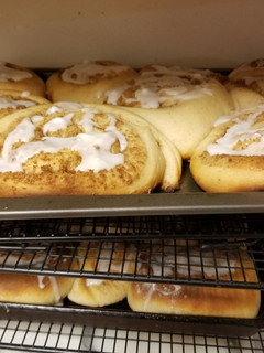 A picture of LAUSD cinnamon roll recipe.