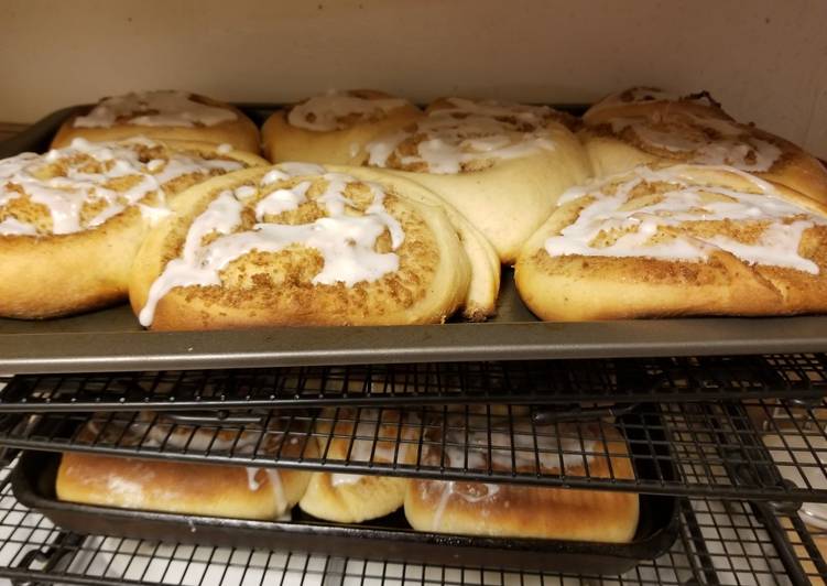 Steps to Make Speedy LAUSD cinnamon roll recipe