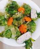 Canh xà lách cuộn