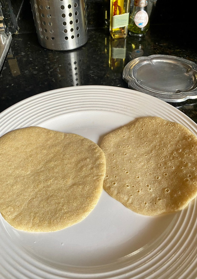 Una foto de Crepes de quinoa