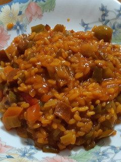 Una foto de Arroz meloso