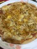 Pizza de pollo con miel mostaza