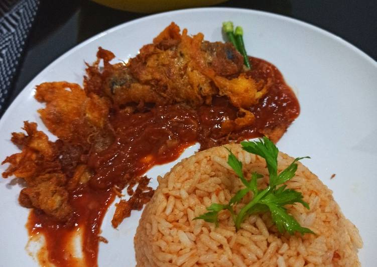 Cara membuat Fried egg macarel with tomato sauce (Sarden) yang lezat dan Mudah Dibuat