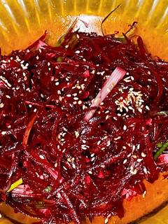涼拌甜菜根 的食譜成品照片