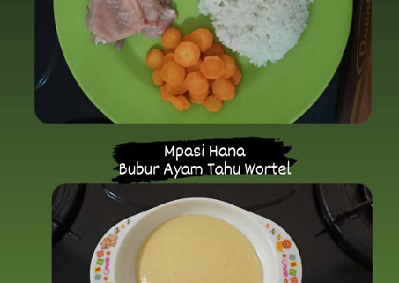 Mpasi - Bubur Ayam Tahu Wortel