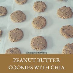 A picture of Peanut Butter cookies with Chia.