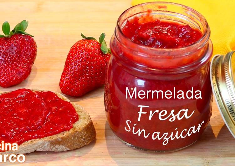 Mermelada De Fresa Sin Azúcar Receta Casera Receta De Enlacocinaconmarco Cookpad 2624