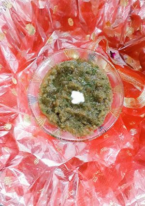 A picture of Coriander chutney.