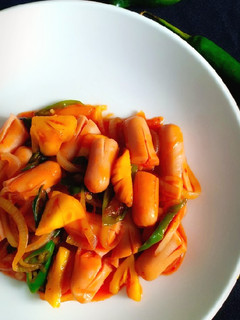 Foto resep Sosis asam manis pedas