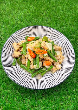 Foto resep Tumis Tempe Kacang Panjang