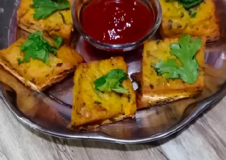 Recipe of Appetizing Kothimbir vadi