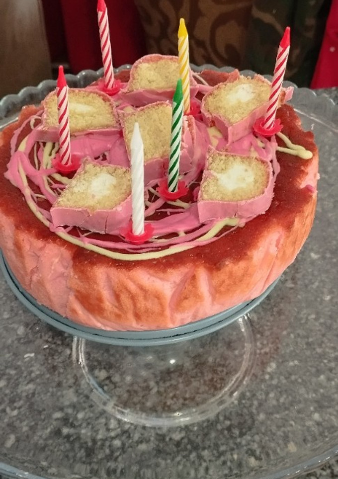 Una foto de Cheesecake de pantera rosa