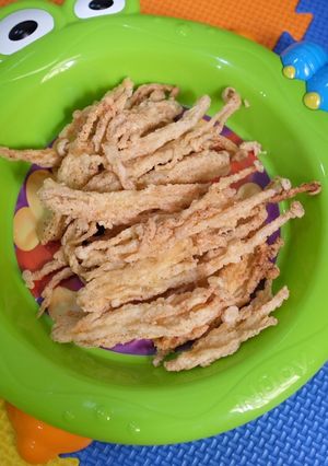 Foto resep Cemilan anak crispy jamur enoki