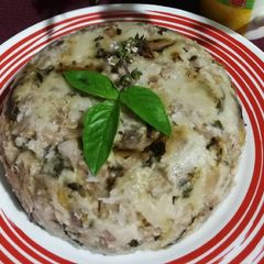 A picture of Steam Yam cake 蒸芋头糕.