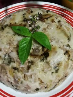 A picture of Steam Yam cake 蒸芋头糕.