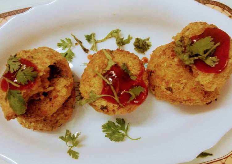 Step-by-Step Guide to Prepare Delicious LEFT  OVER. RICE  CUTLET  WITH  AIR FRYER