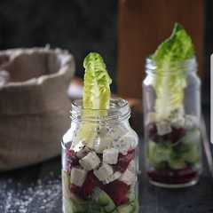 Salad in jar البنجر والجبن الاسنطبولي-レシピのメイン写真