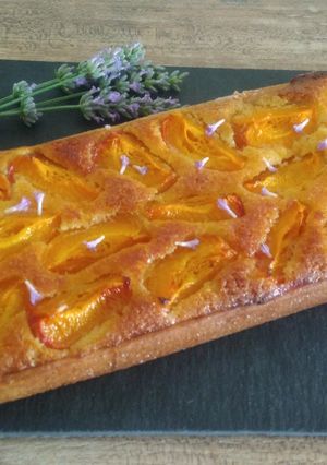Une photo de Tarte abricot lavande