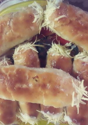 صورة لوصفة لي مونشون بصلصة الجبن والشاورما امممم 😋😋
