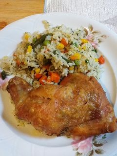 Csontozott egész csirkecomb 🍗 recept fotója