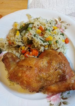 Csontozott egész csirkecomb 🍗 recept fotója