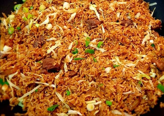 Indonesian Fried Rice Lamb (Nasi Goreng Kambing)