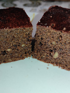Una foto de Brownie con banana y espinaca sin gluten